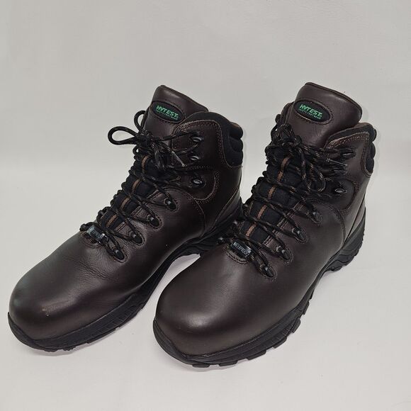 Hytest Safety Footwear Composite Toe Hiker Mens EH Waterproof 12W Brown K12191